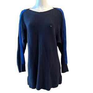 Tommy Hilfiger Wide Neck Sweater Navy XL